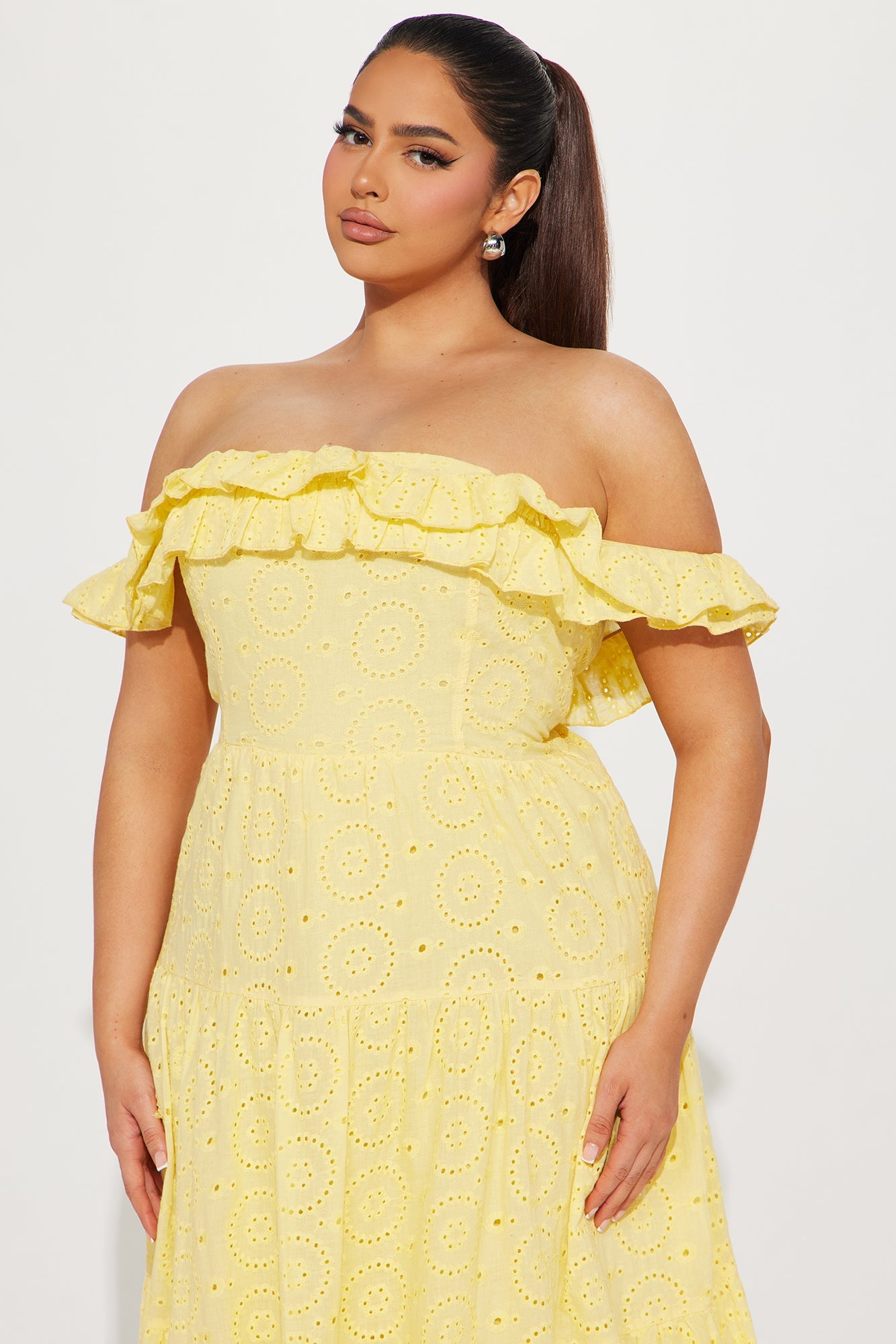 Stephanie Tiered Maxi Dress - Yellow
