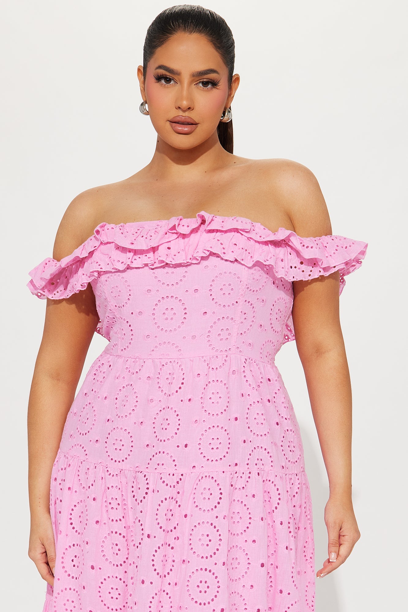 Stephanie Tiered Maxi Dress - Pink