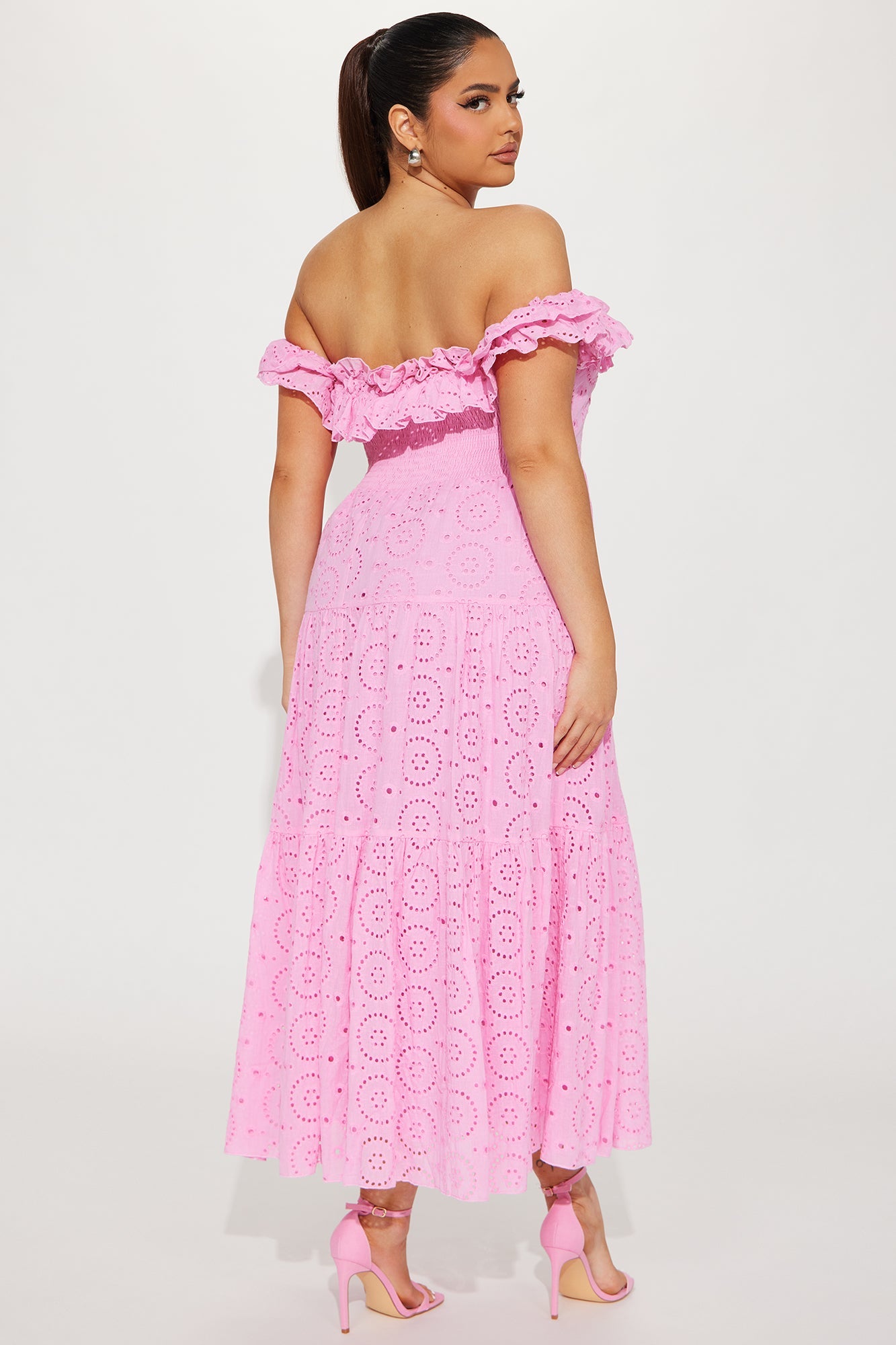 Stephanie Tiered Maxi Dress - Pink