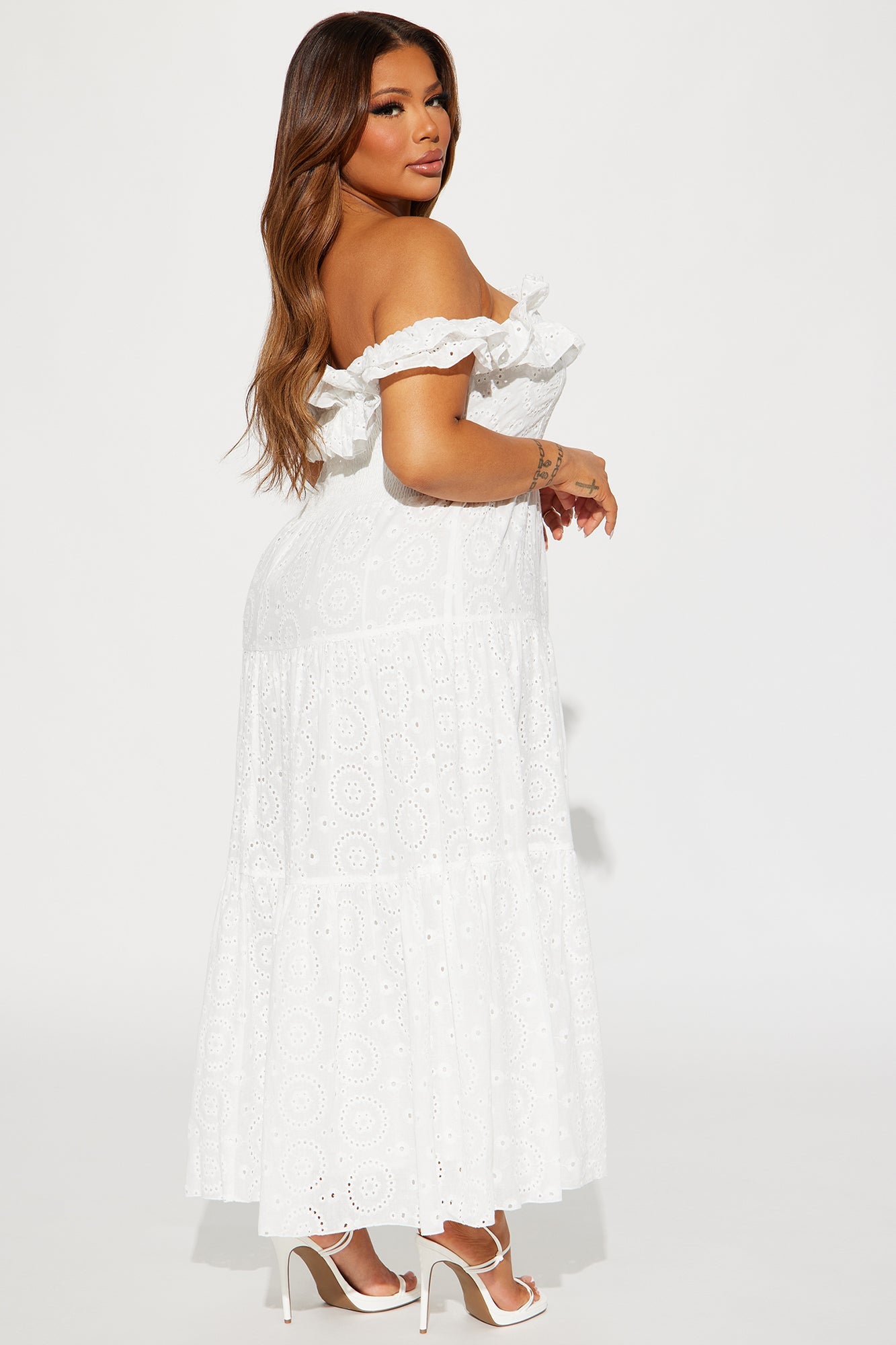 Stephanie Tiered Maxi Dress - White