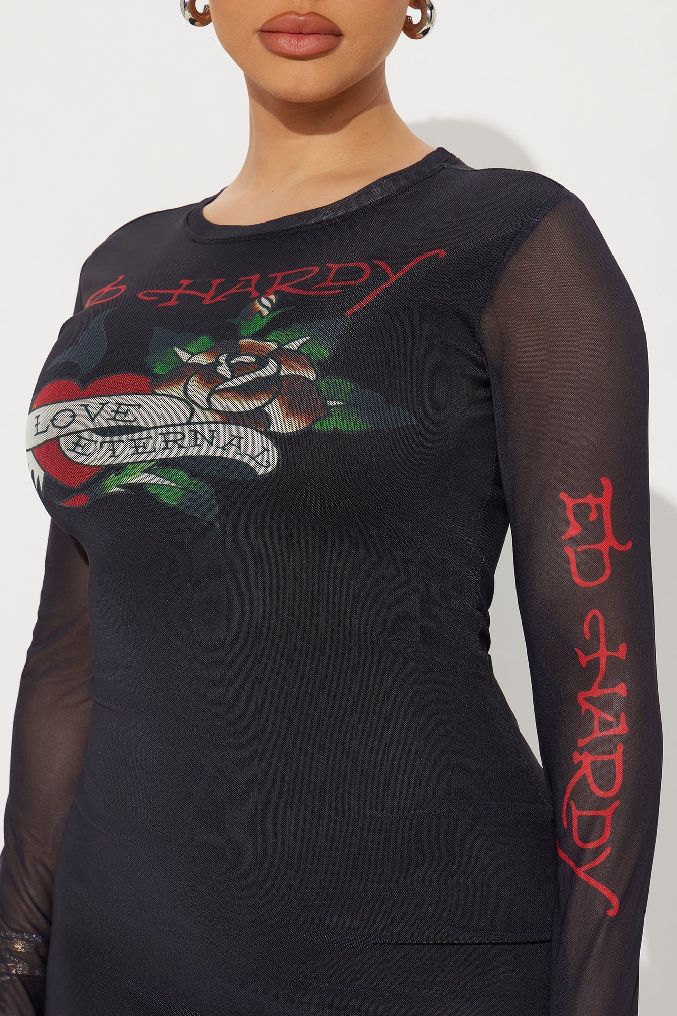 Ed Hardy Love Mini Dress - Black