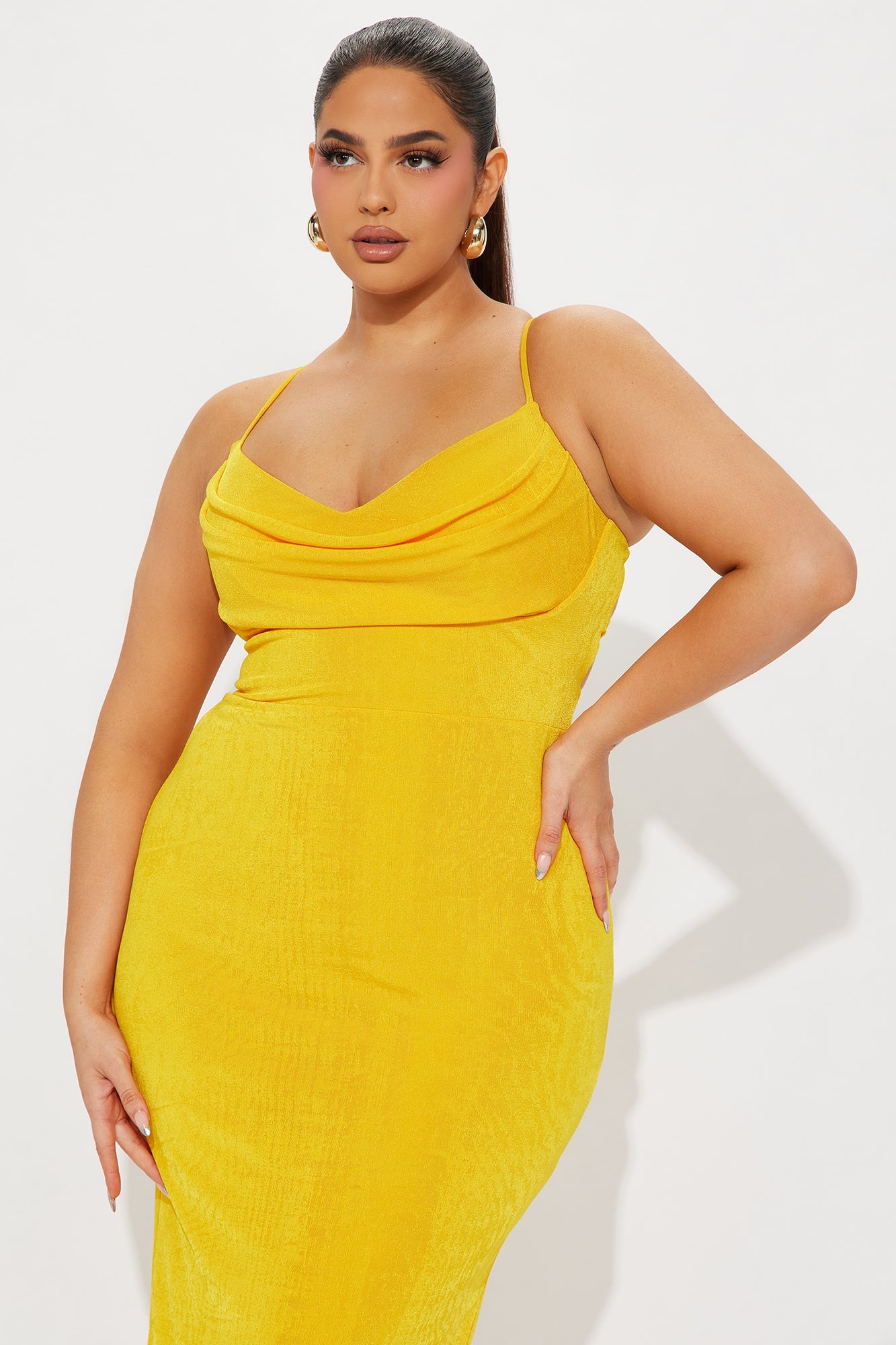 Sera Slinky Maxi Dress - Yellow