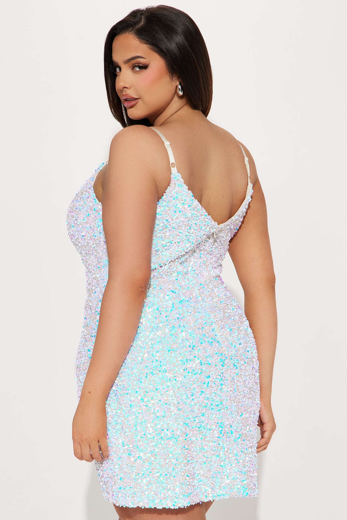 Julianna Sequin Mini Dress - Iridescent