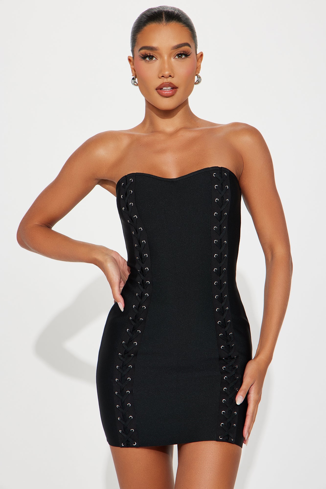 Rock Ur World Bandage Mini Dress - Black