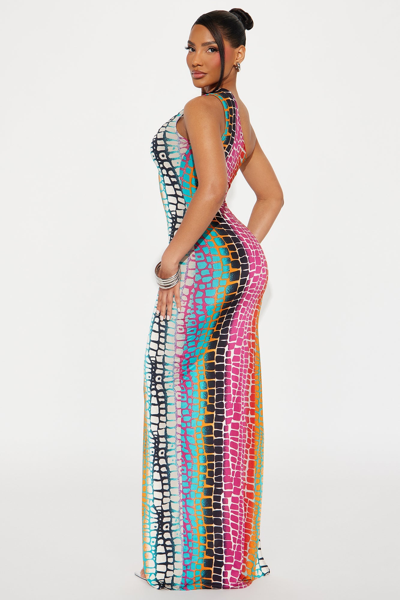Back It Up Maxi Dress - Plum/Multi