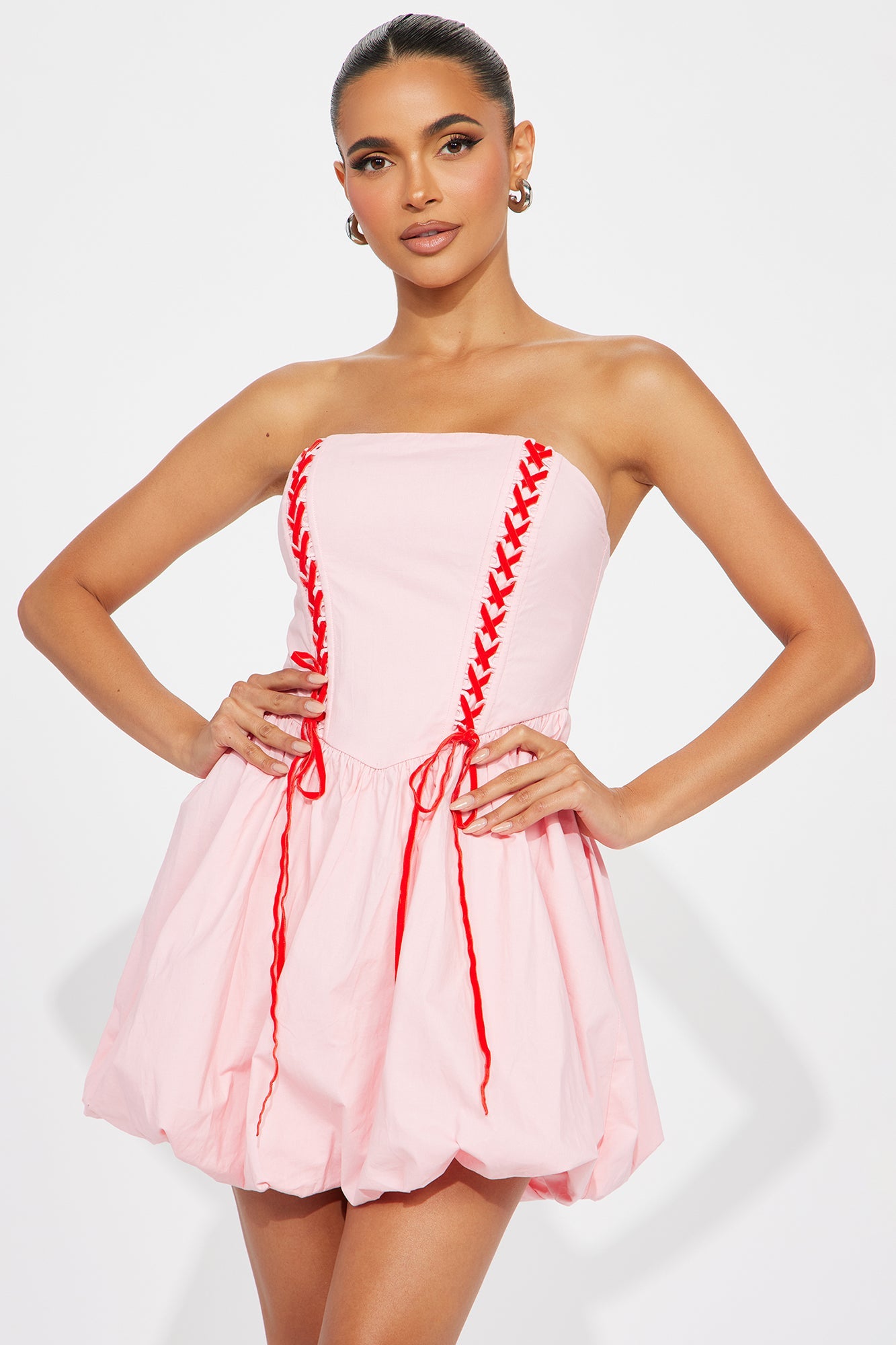 Coquette Dreams Mini Dress - Pink