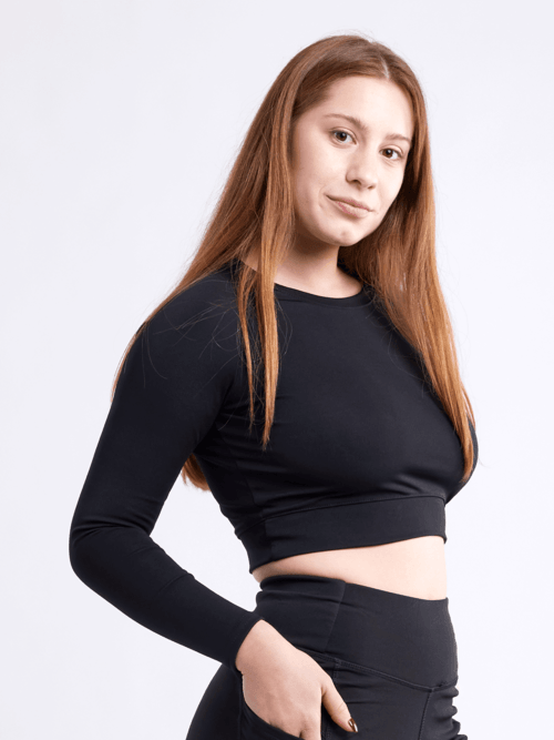 Long-Sleeve Crop Top - zoter Shop