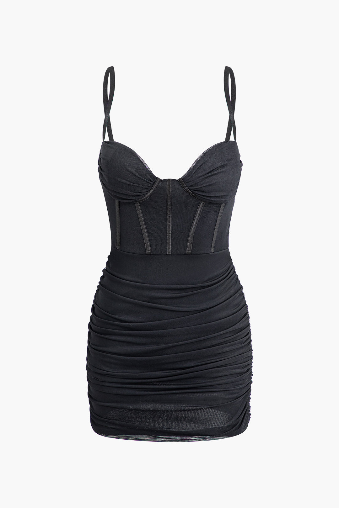 Ruched Corset Cami Bodycon Mini Dress