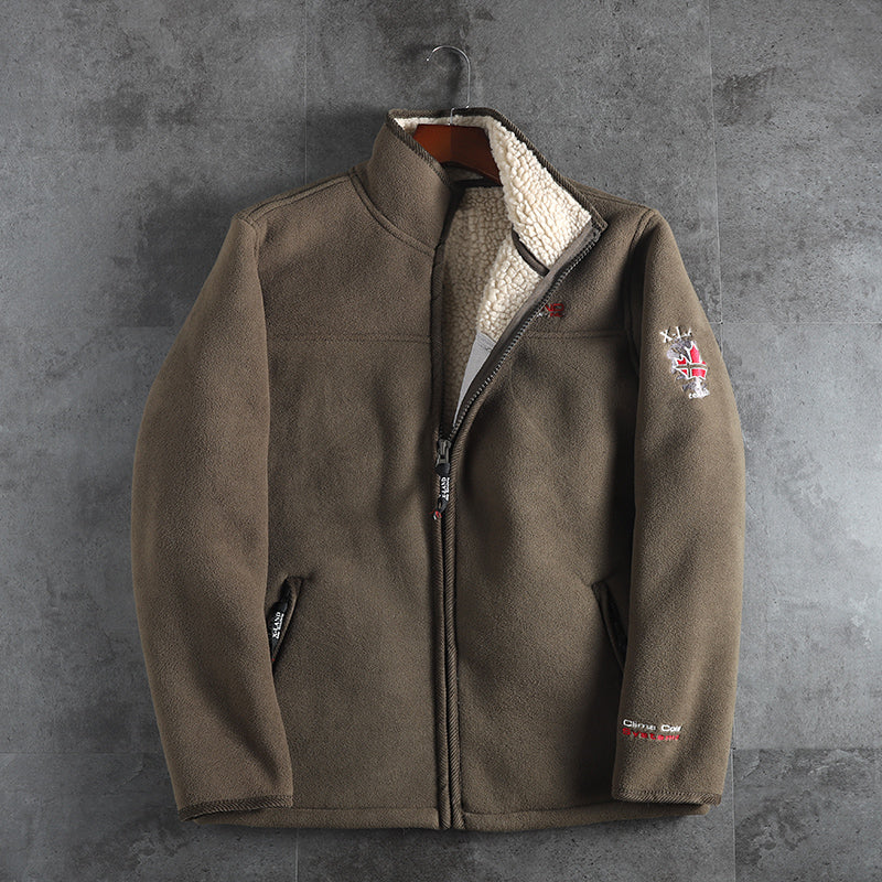 Cut Standard Tail Goods Winter Men's Thick Lamb Wool Cotton Coat Tide