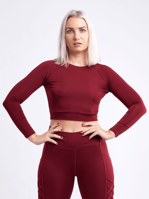 Long-Sleeve Crop Top - zoter Shop