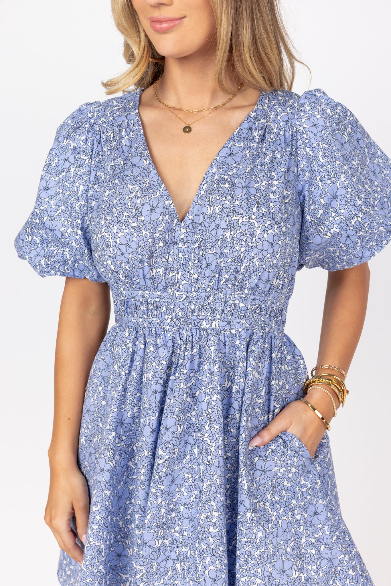 Bonnie Dress- Blue