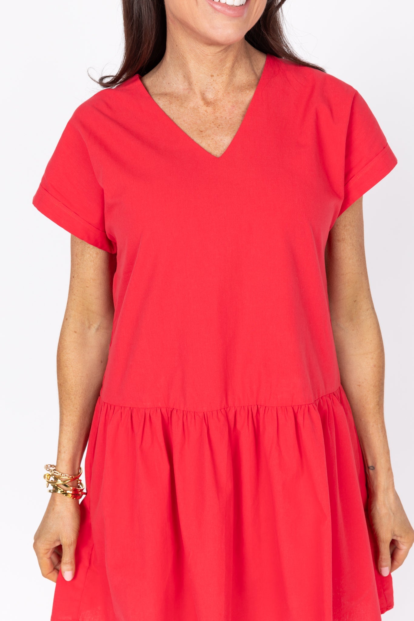 Cece Dress- Red- FINAL SALE