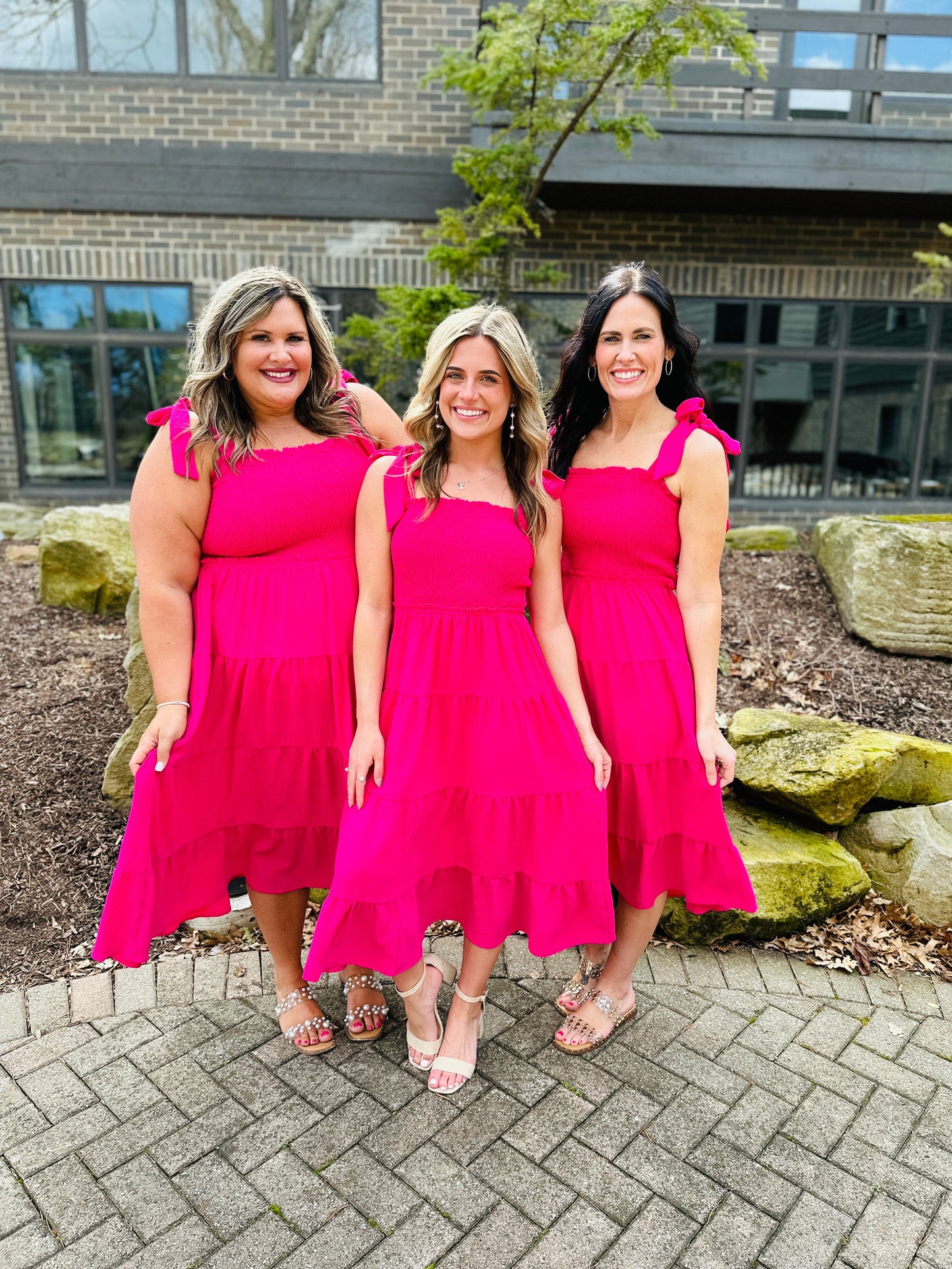 REG/CURVY MOCO Exclusive Tiered Midi Dress- Multiple Colors!
