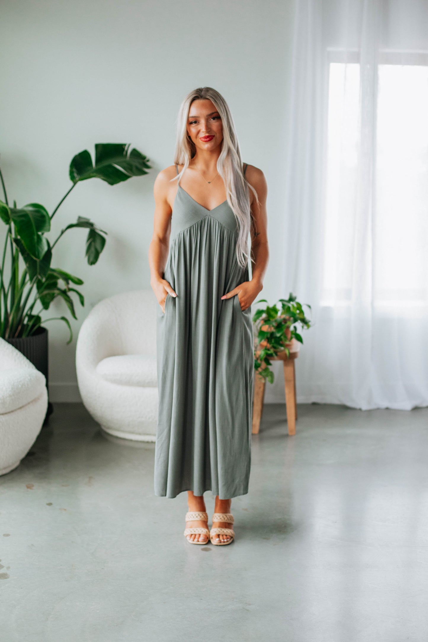 Lennon Midi Dress - Spruce