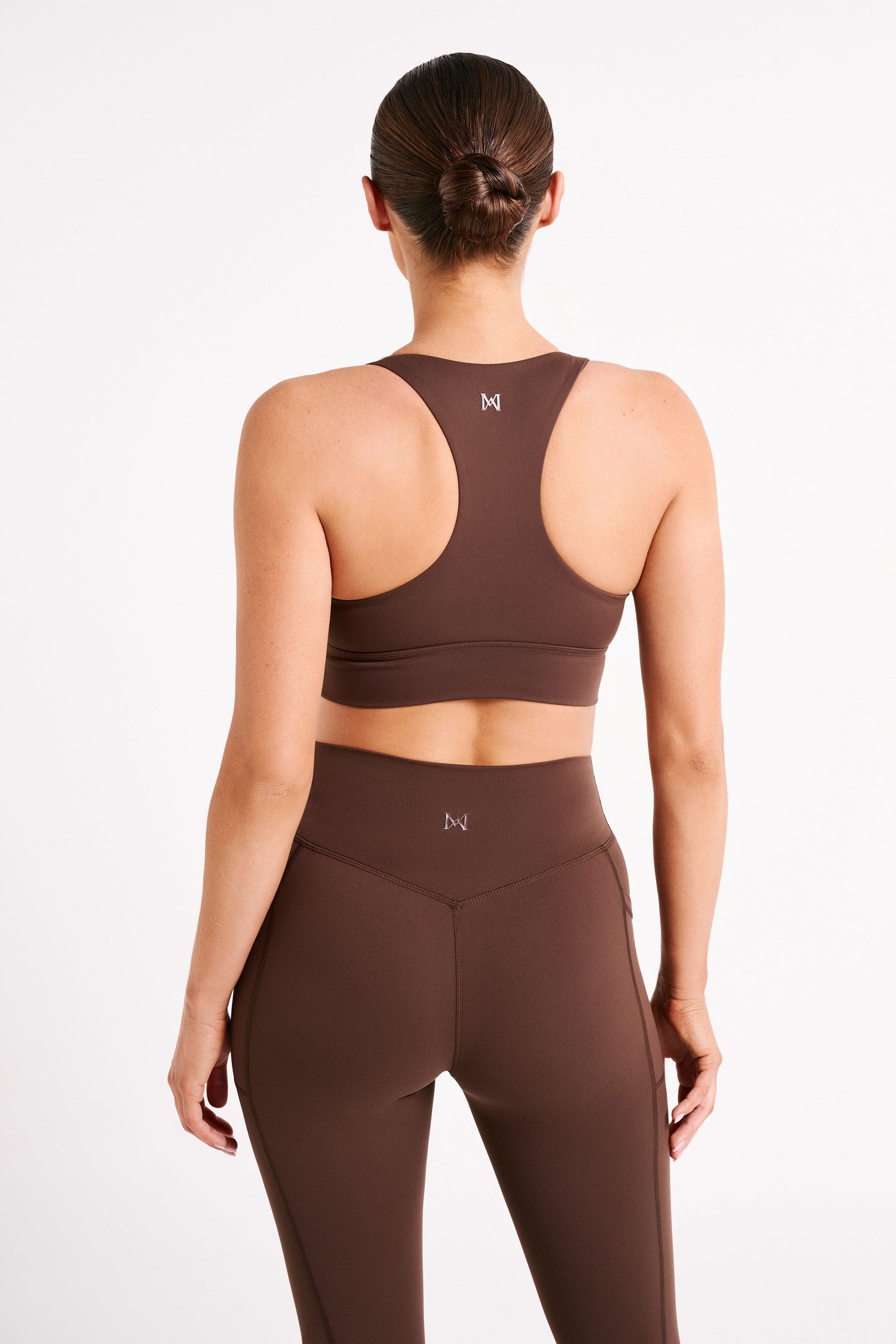 Thea Racerback Crop Top - Dark Chocolate