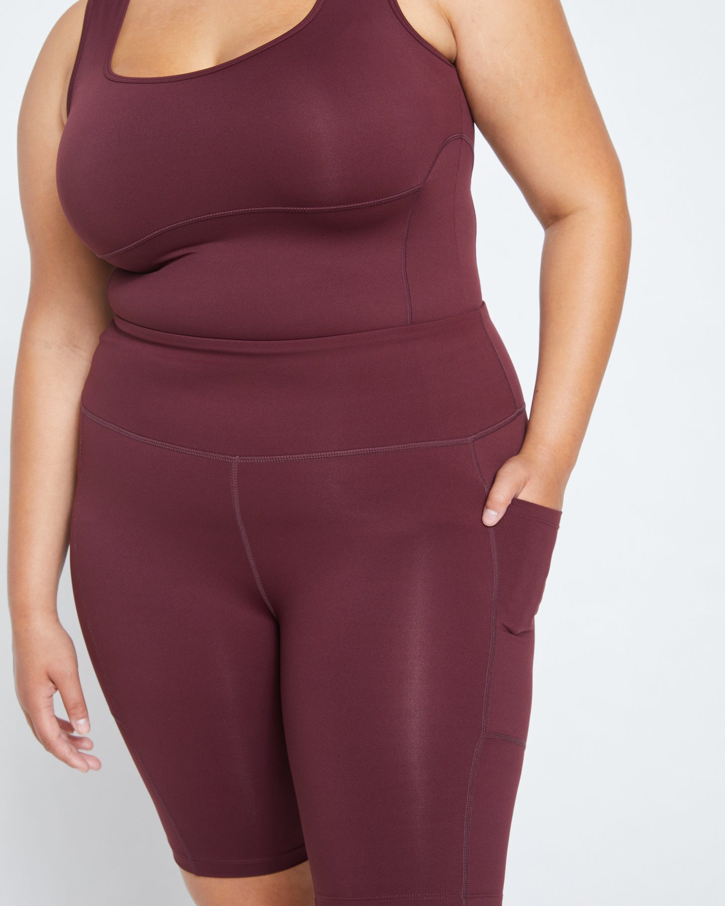 Next-to-Naked Bike Shorts - Black Cherry