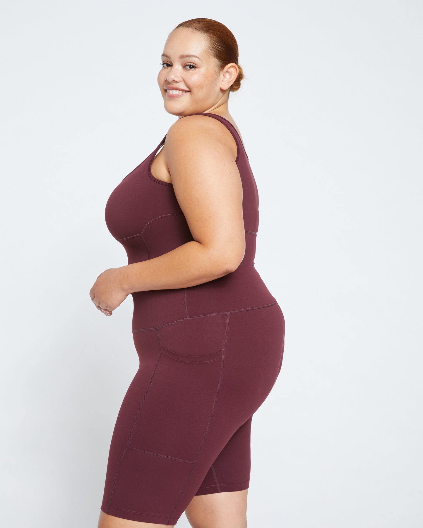Next-to-Naked Bike Shorts - Black Cherry