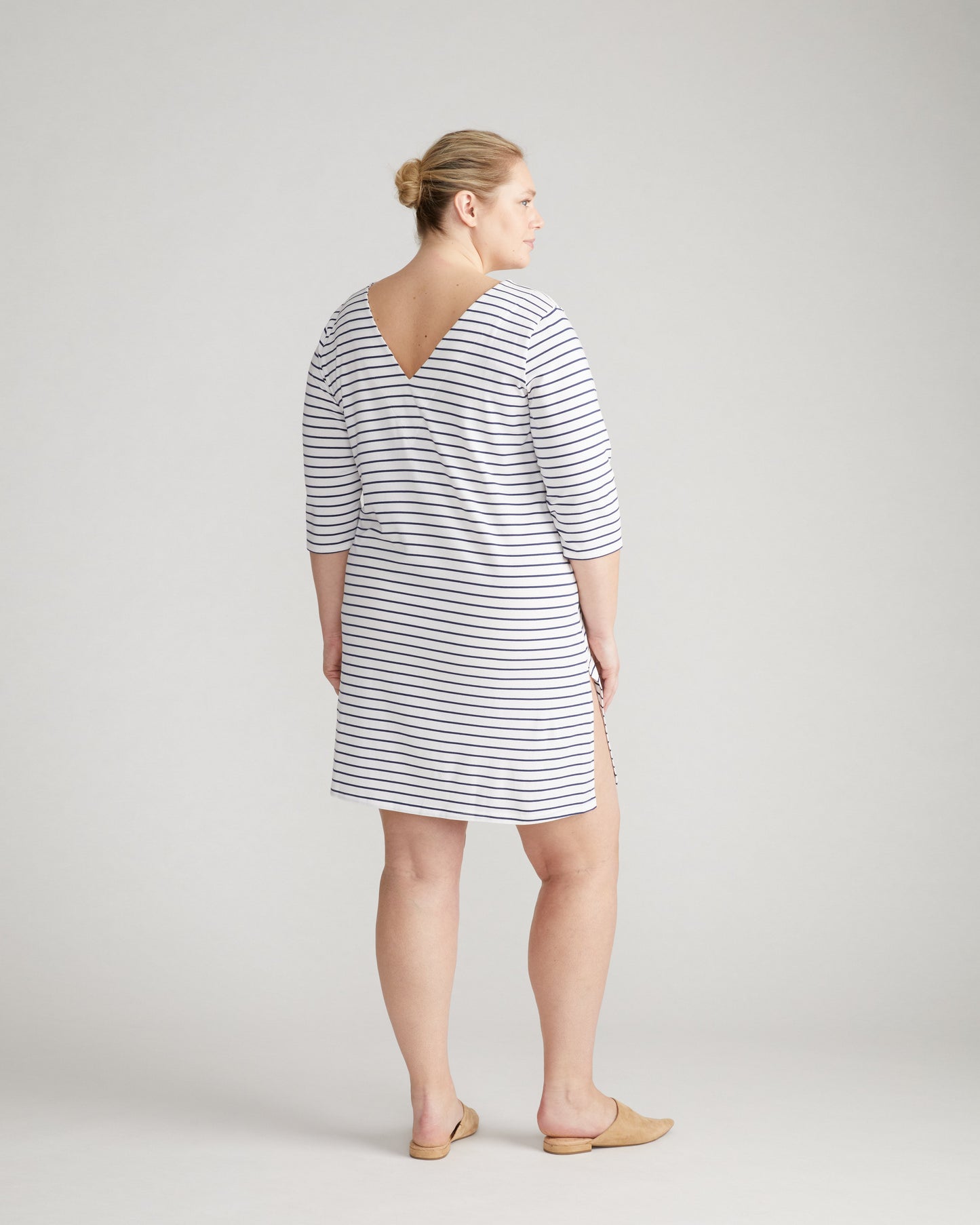 UltimateS Aubrey Sleep Dress - Navy/White
