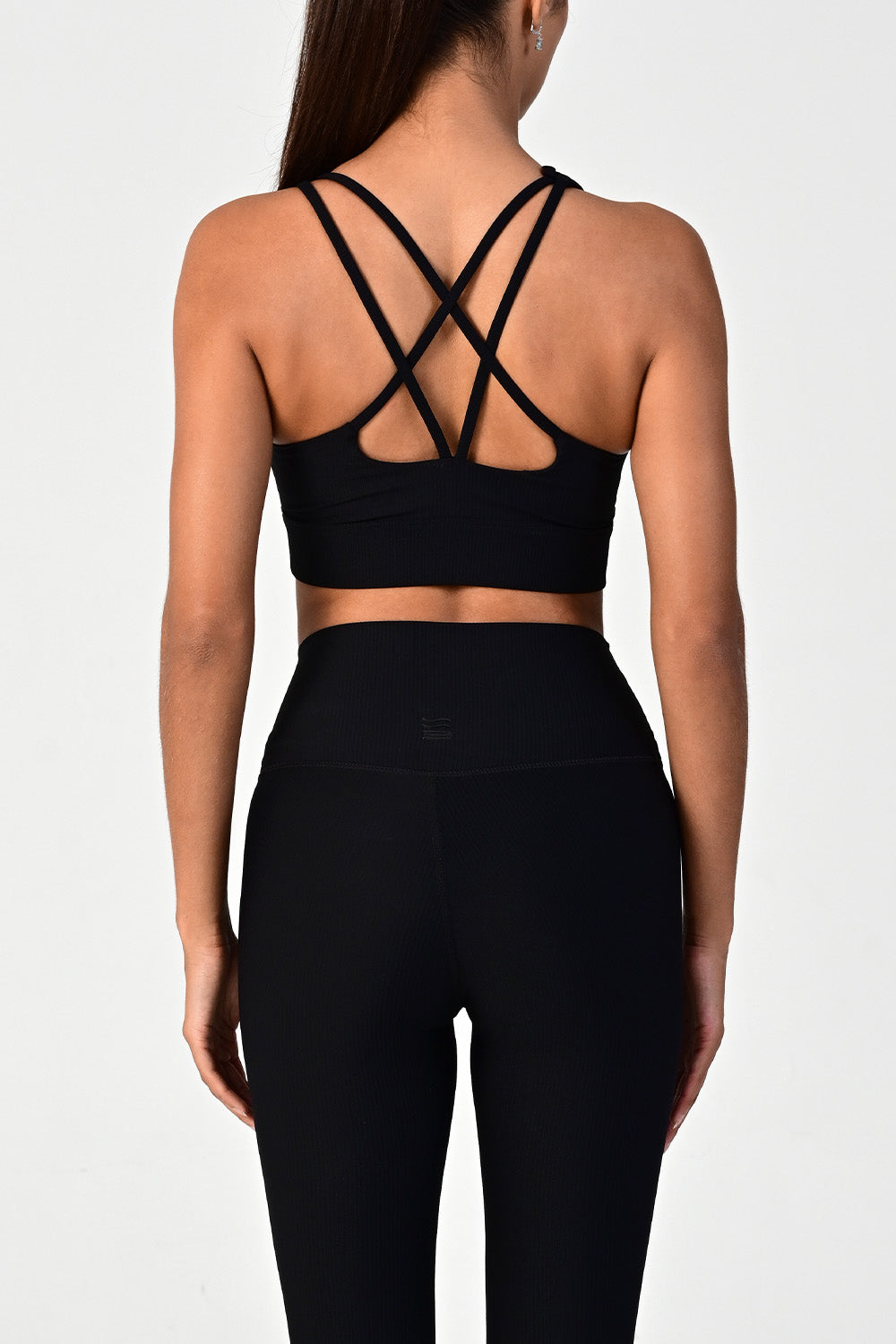 Melrose Black Ribbed Bra