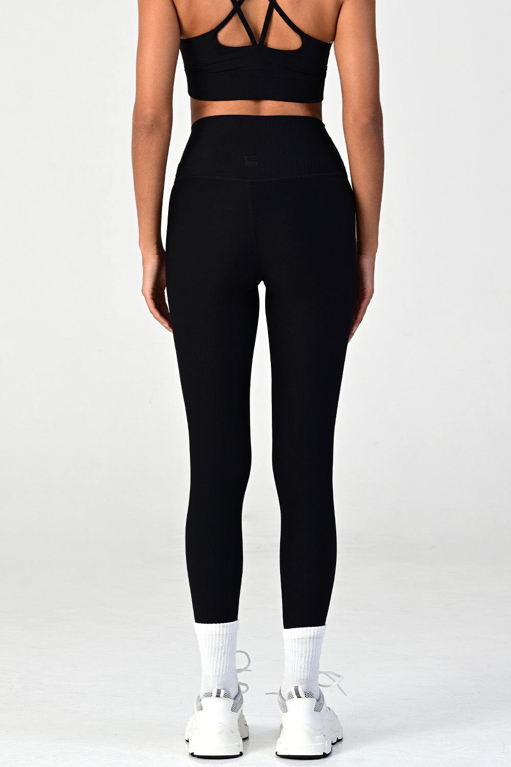 Melrose Black Ribbed Legging