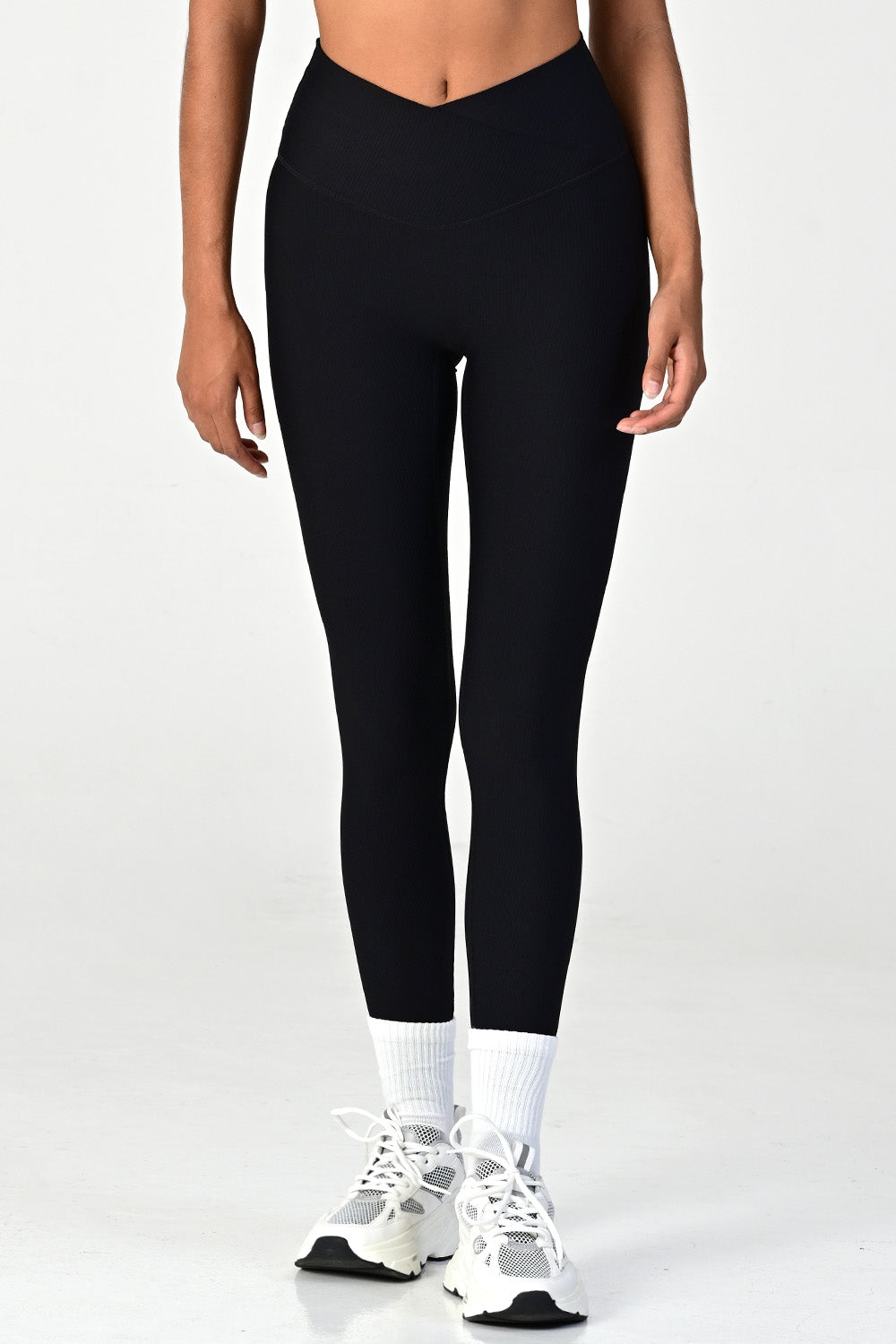 Melrose Black Ribbed Legging