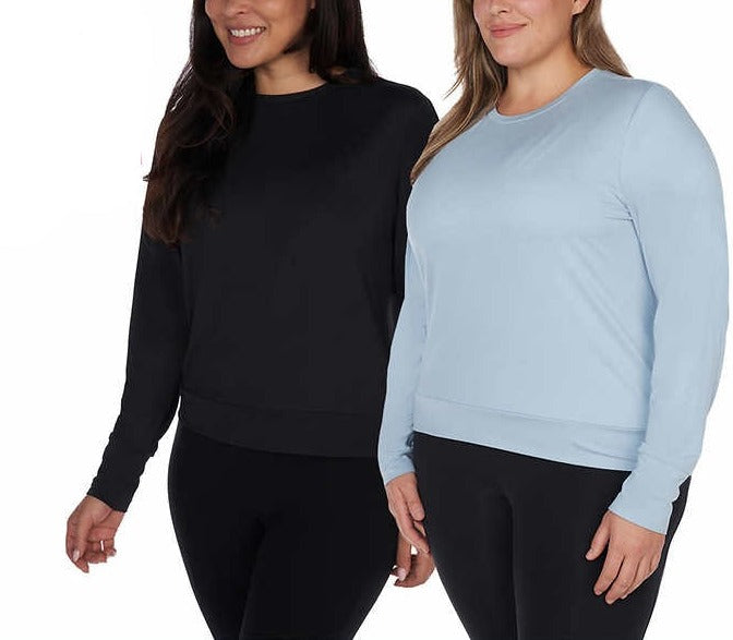 Lukka Lux Ladies' Long Sleeve Active Top, 2-pack