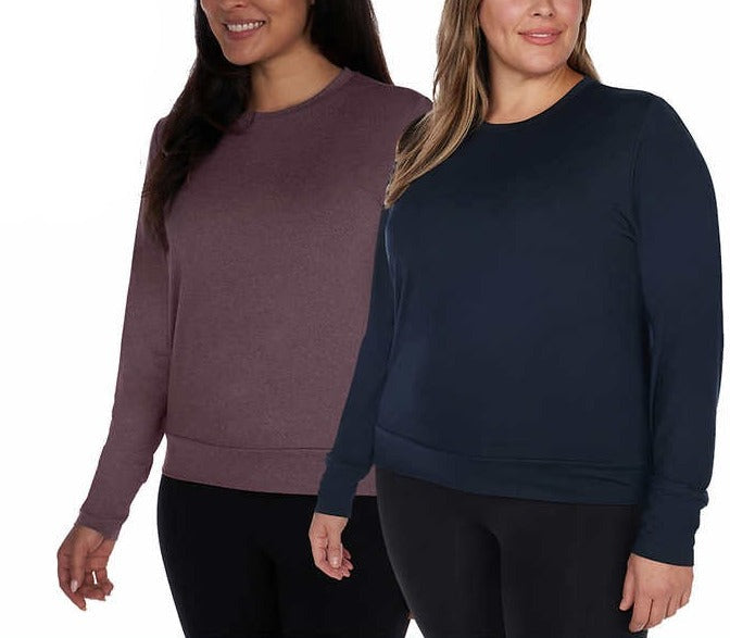 Lukka Lux Ladies' Long Sleeve Active Top, 2-pack