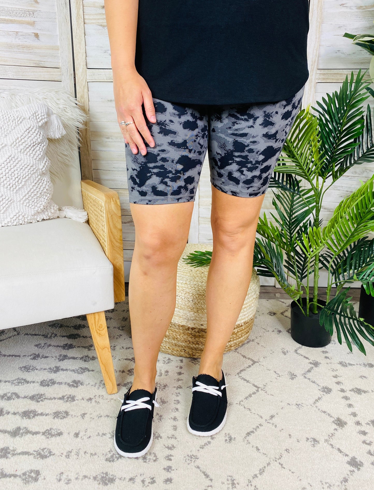 PLUS/REG Sunset Bike Ride Biker Shorts