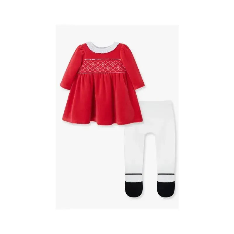 Little Me - Joyful Dress Set, Red