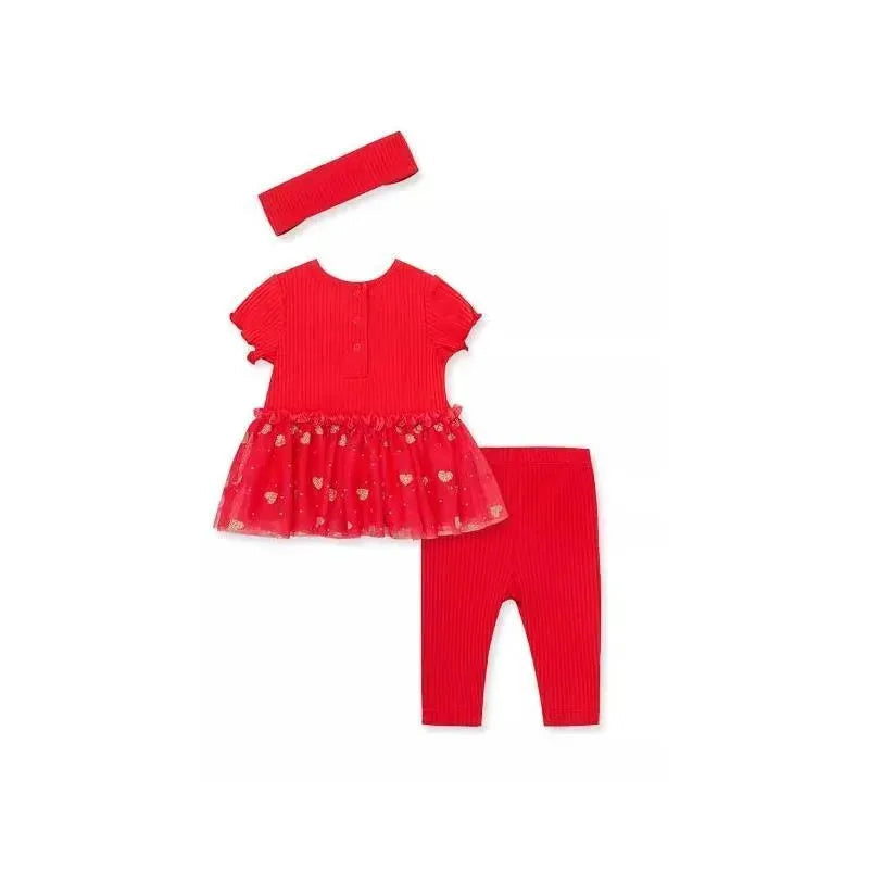 Little Me Love Tutu Set - Red