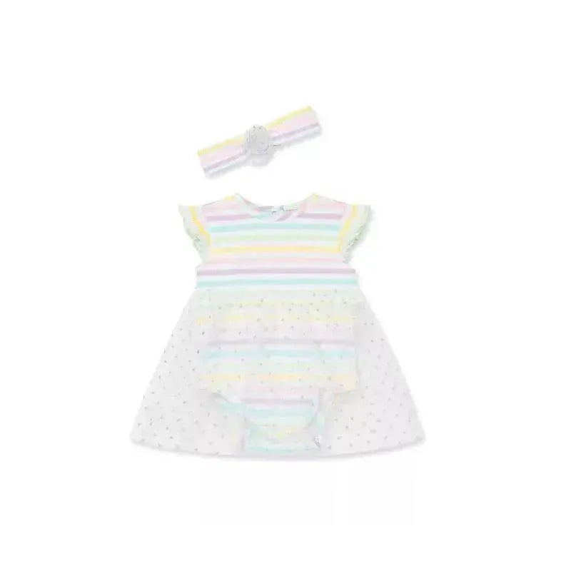 Little Me Rainbow Tutu Bodysuit - Multi Stripe