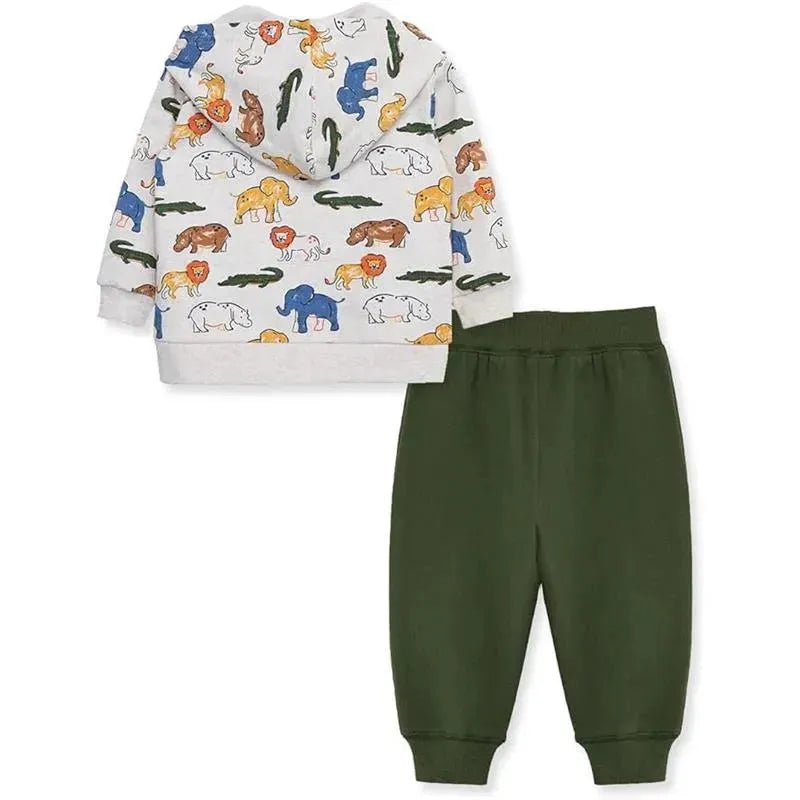 Little Me - Safari 2Pc Hoodie Set, Green