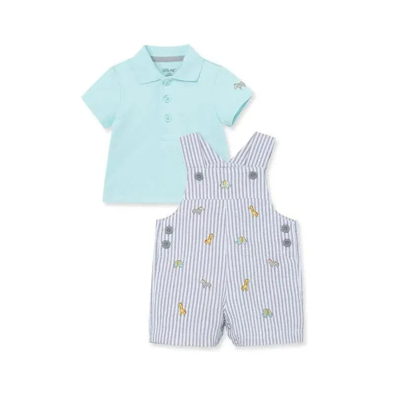Little Me Safari Shortall Set - Grey