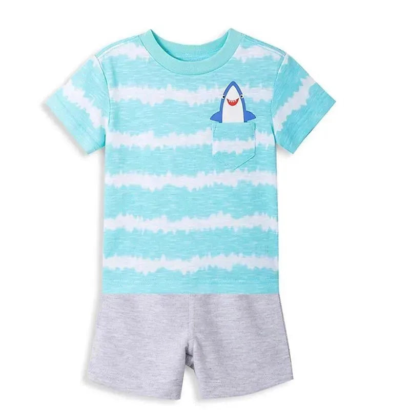 Little Me Shark 3Pc Play Set - Grey Baby clothing