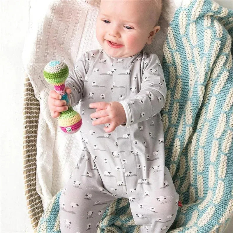 Magnetic Me - Baa Baa Baby Gray Modal Magnetic Footie