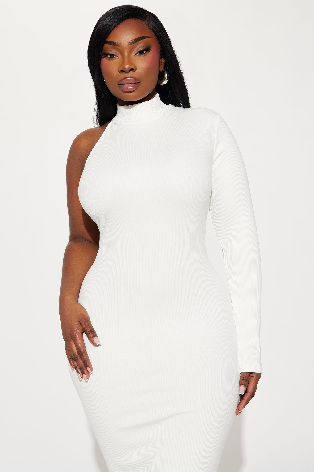 Ayana Snatched Maxi Dress - Off White