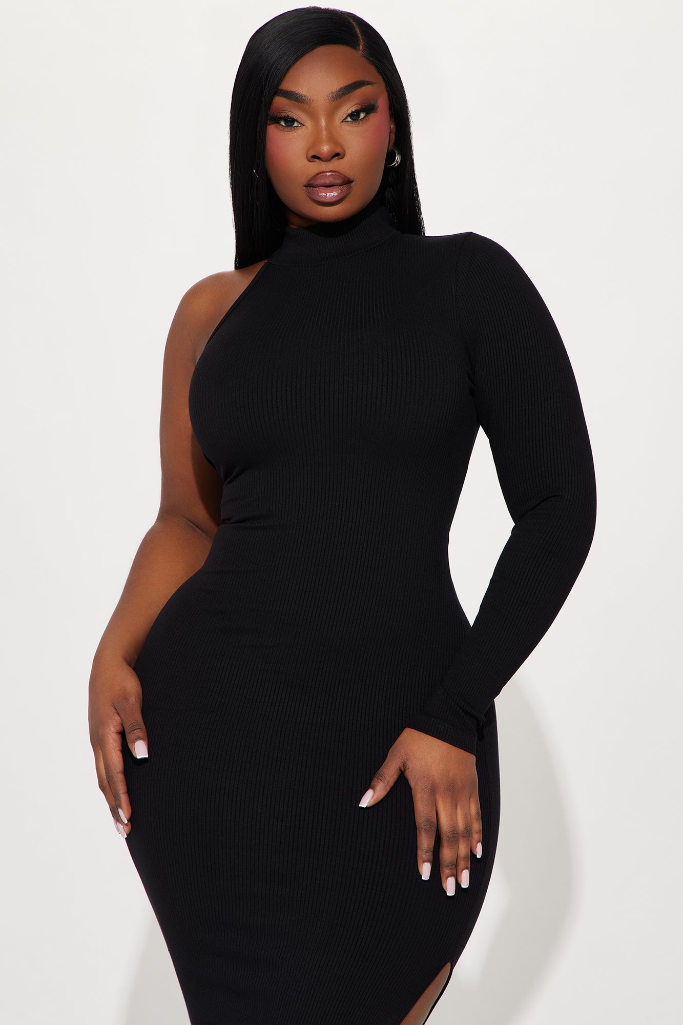 Ayana Snatched Maxi Dress - Black