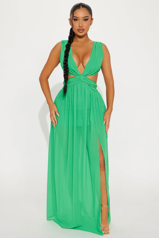 Kelli Chiffon Maxi Dress - Green