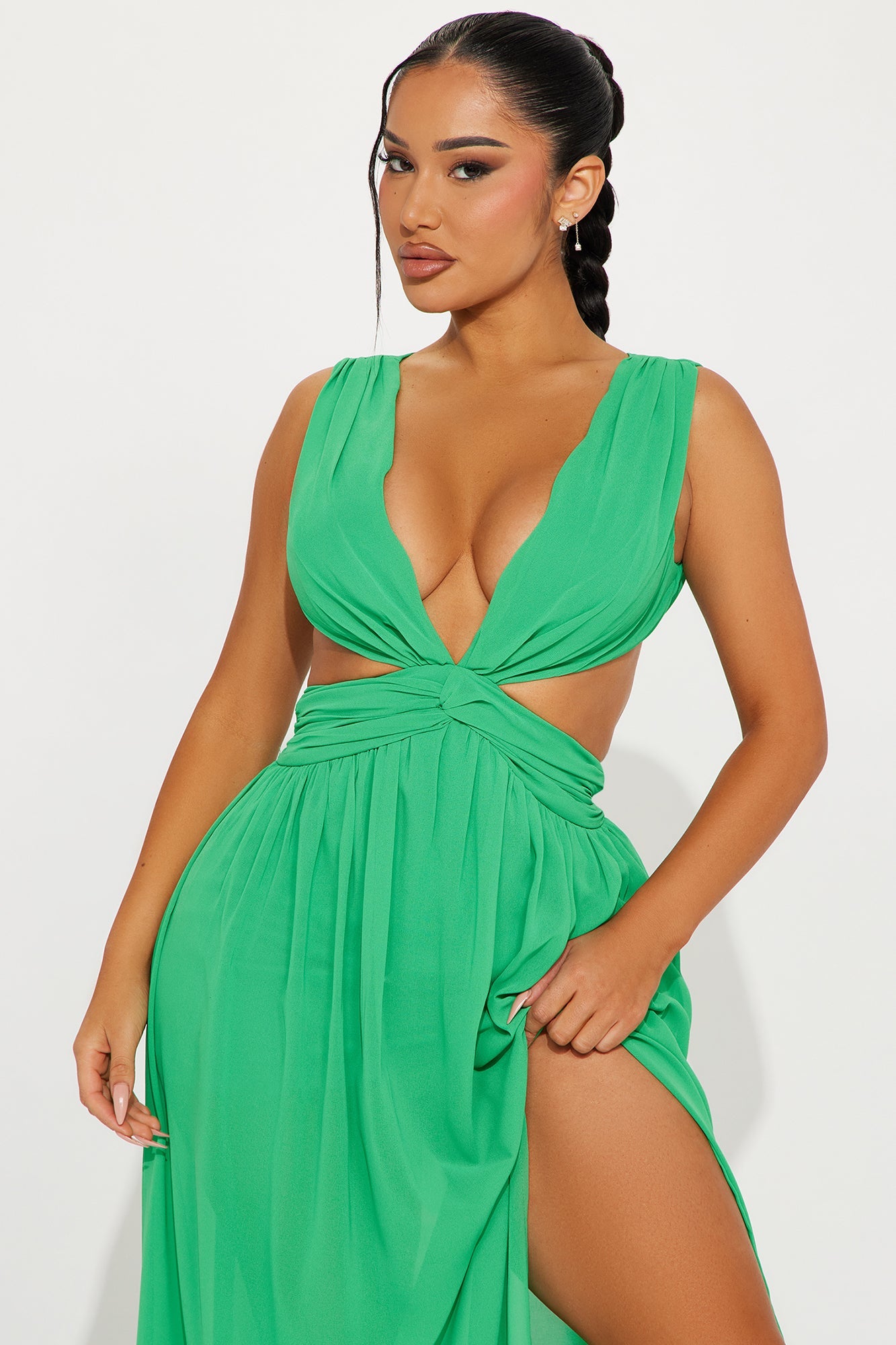 Kelli Chiffon Maxi Dress - Green