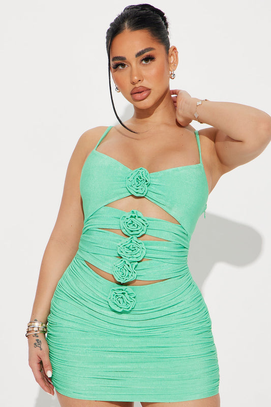 Sasha Slinky Mini Dress - Mint
