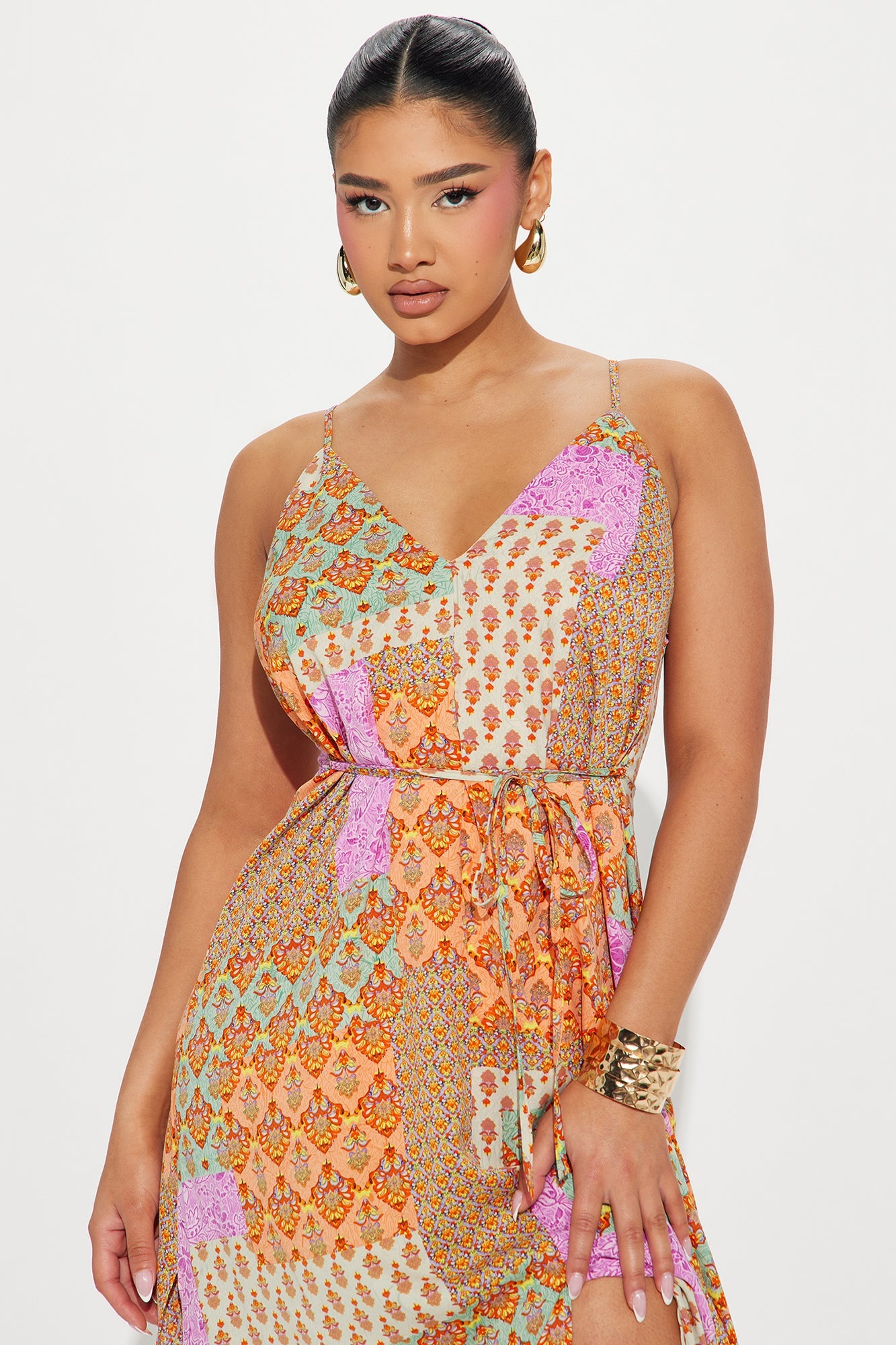 Jana Printed Maxi Dress - Multi Color