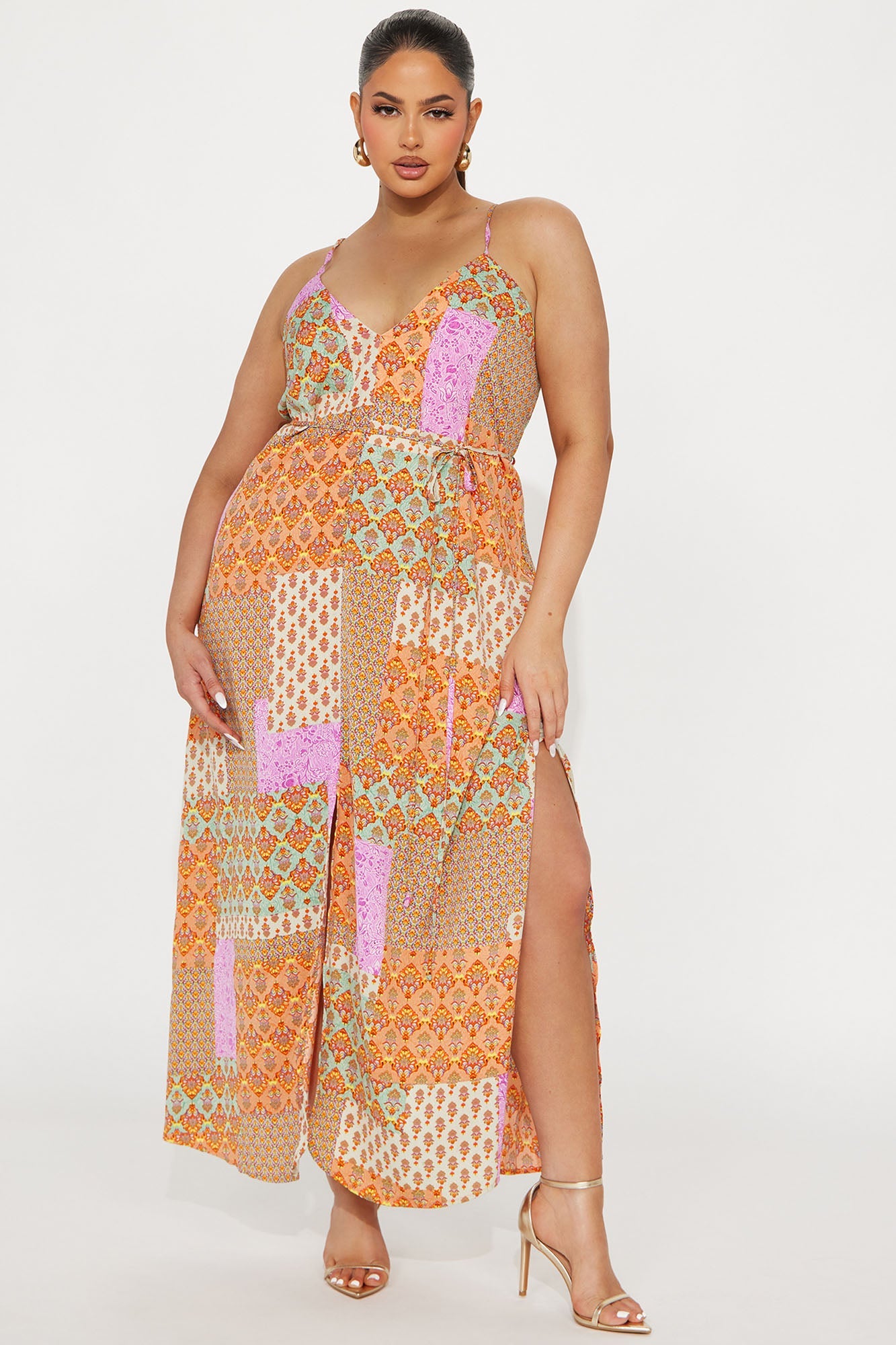 Jana Printed Maxi Dress - Multi Color