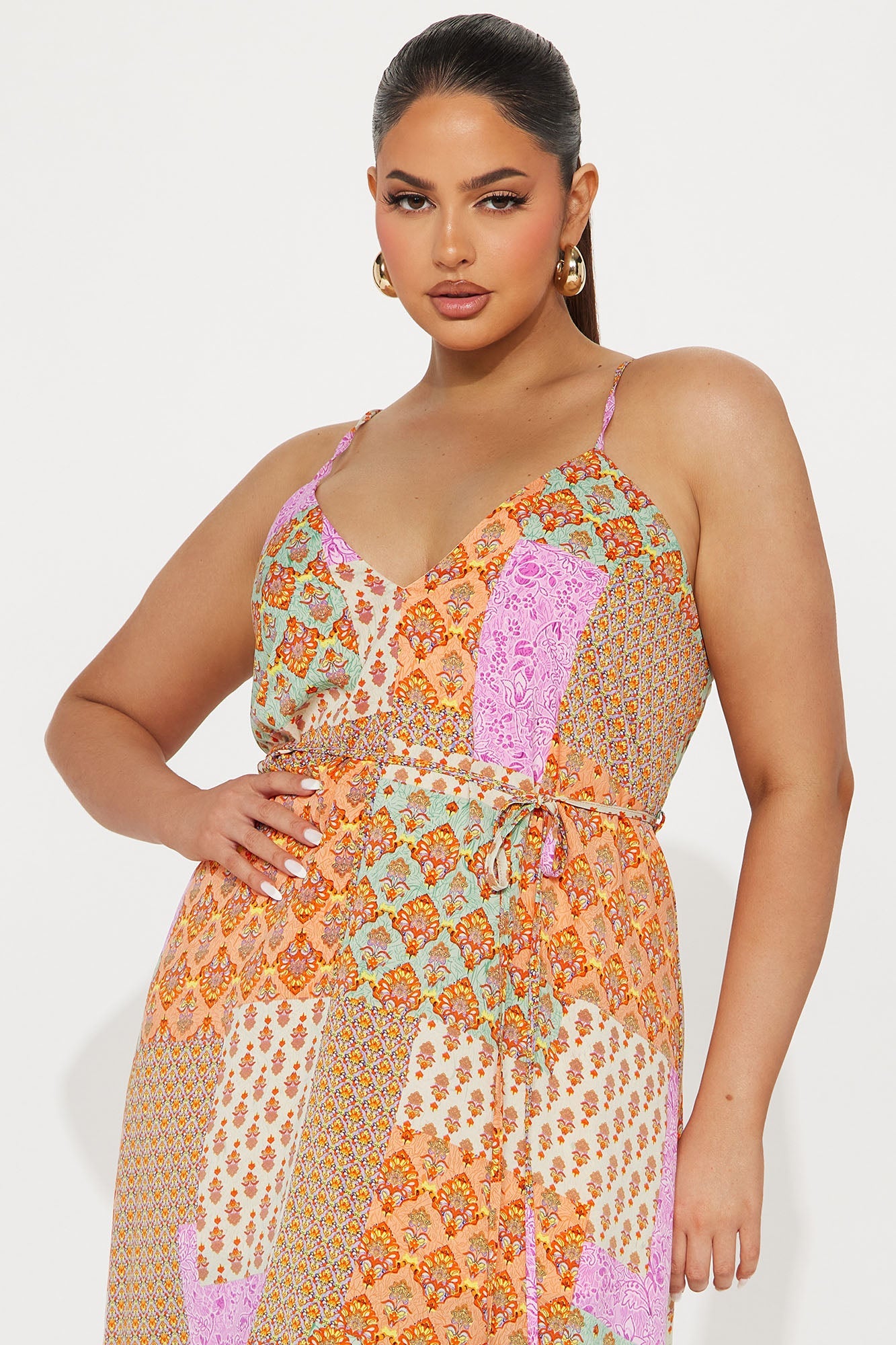 Jana Printed Maxi Dress - Multi Color