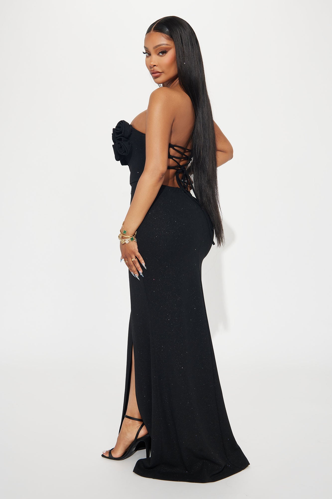 Dozen Roses Gown - Black