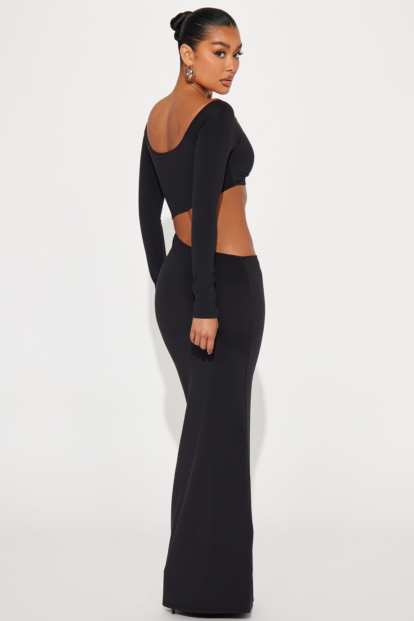 Worship Me Maxi Dress - Black
