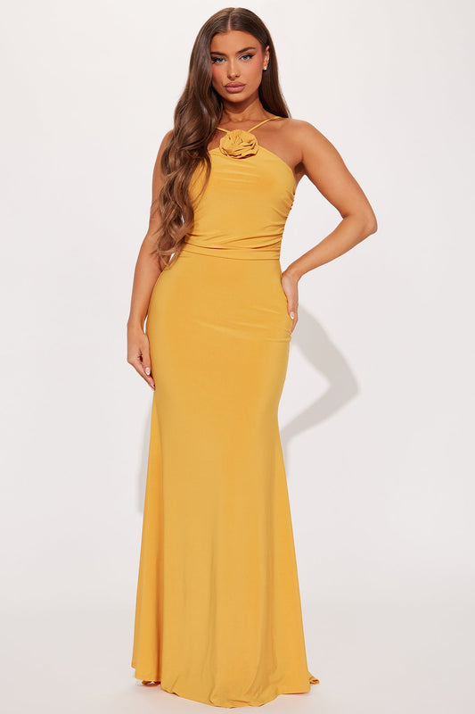 Come To Me Maxi Dress - Mustard