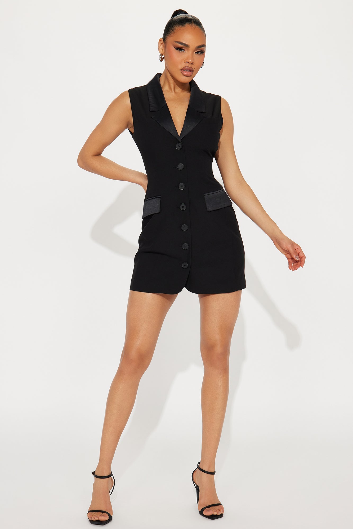 Down to Business Mini Dress - Black