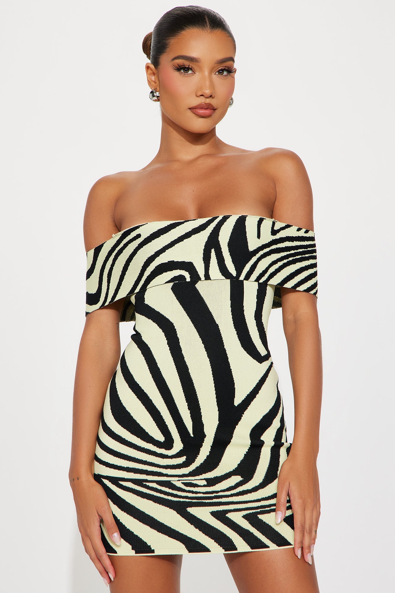 Wild Vibe Bandage Mini Dress - Lime