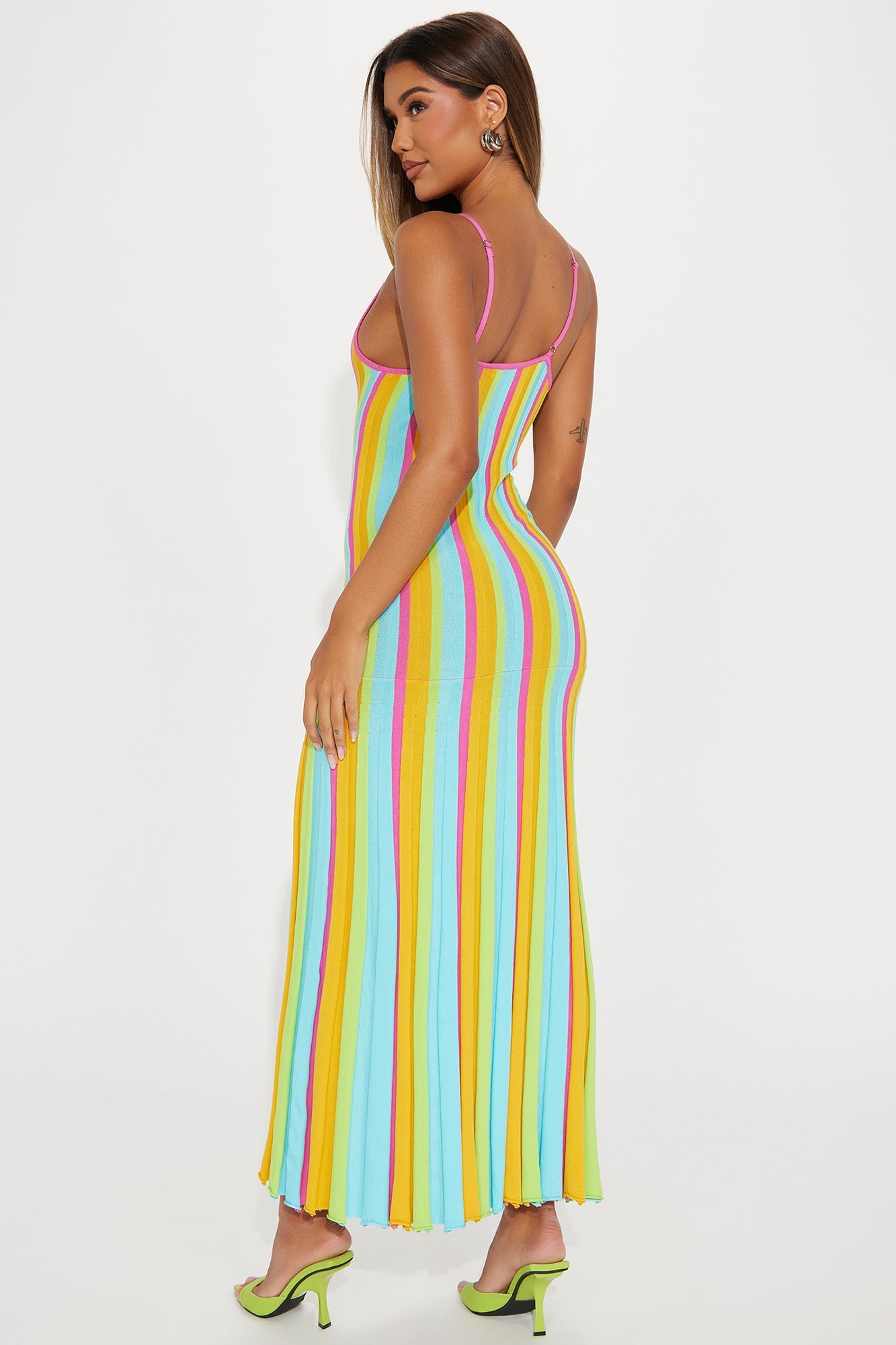 Missy Sweater Maxi Dress - Multi Color