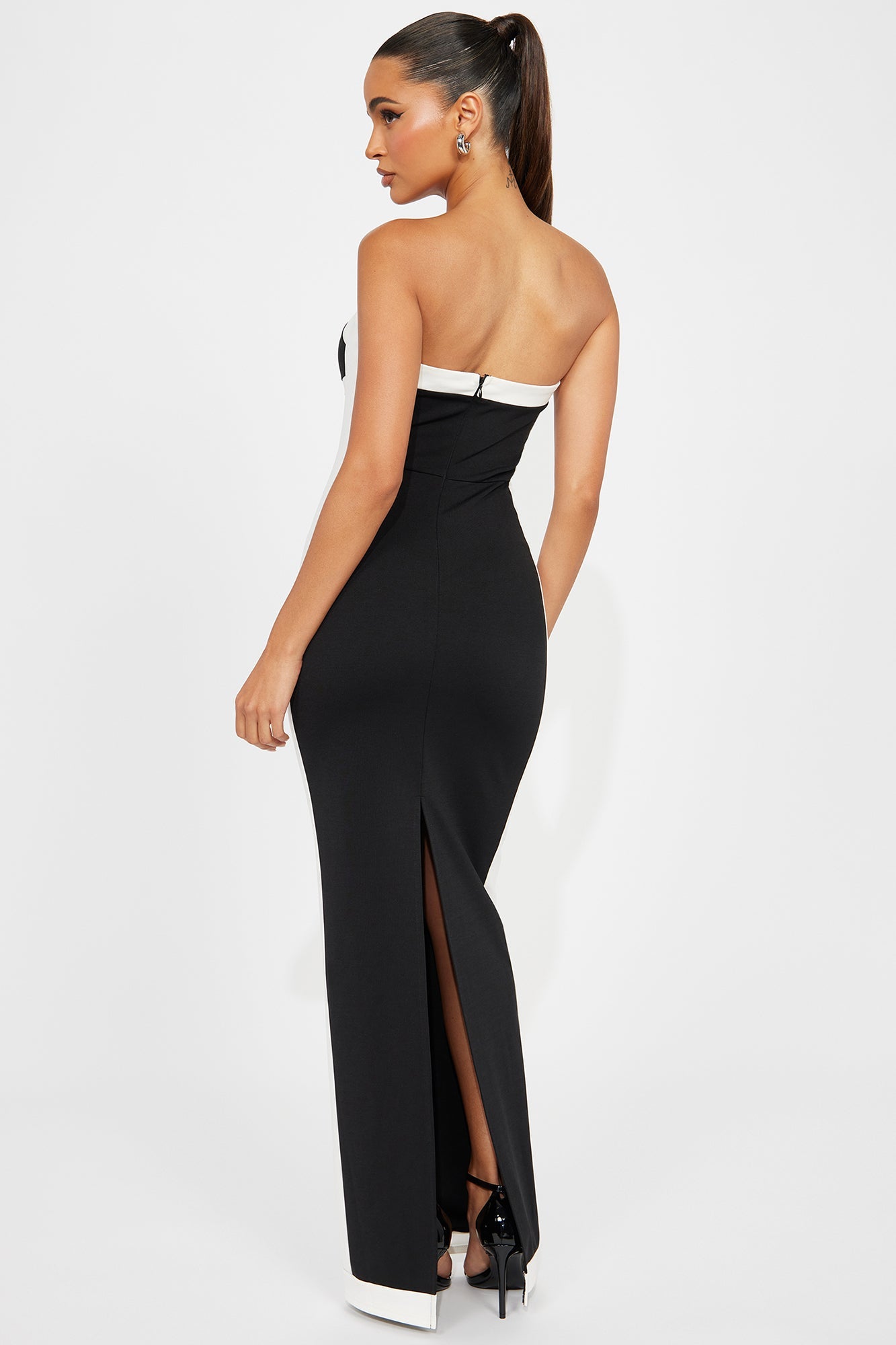 Easy Breezy Maxi Dress - Black/White